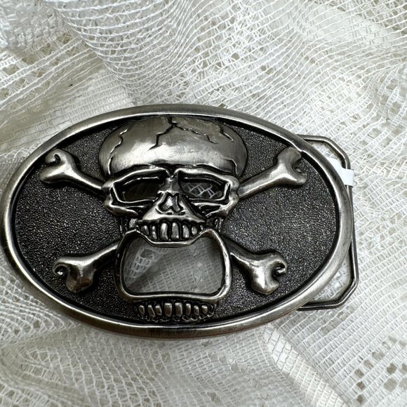 Kalan Vintage Skull & Crossbones Belt Buckle - Picture 1 of 4
